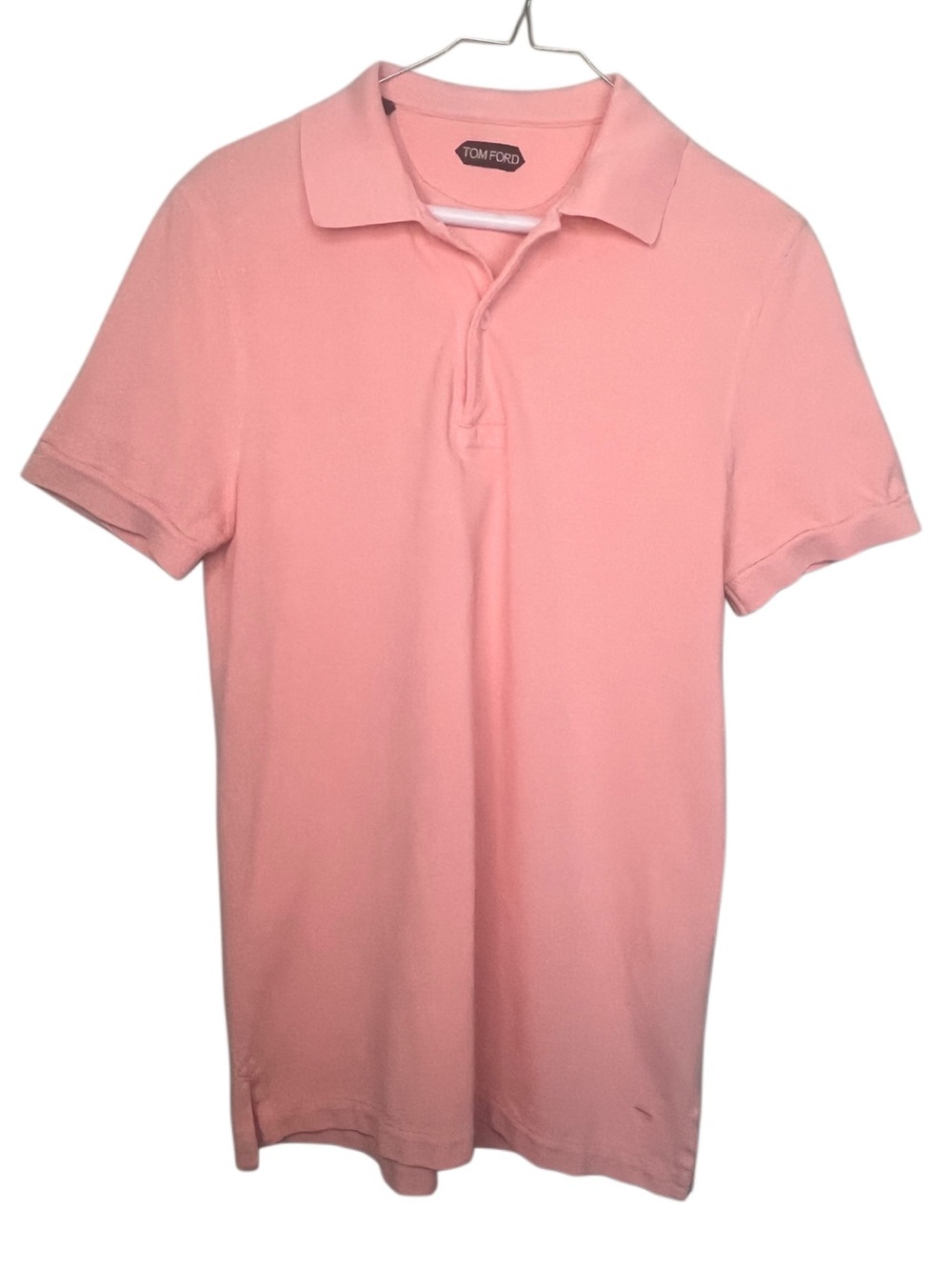 Tom Ford Pink Polo Shirt Slim Fit Designer Luxury Minimalist Casual Tee Size 48